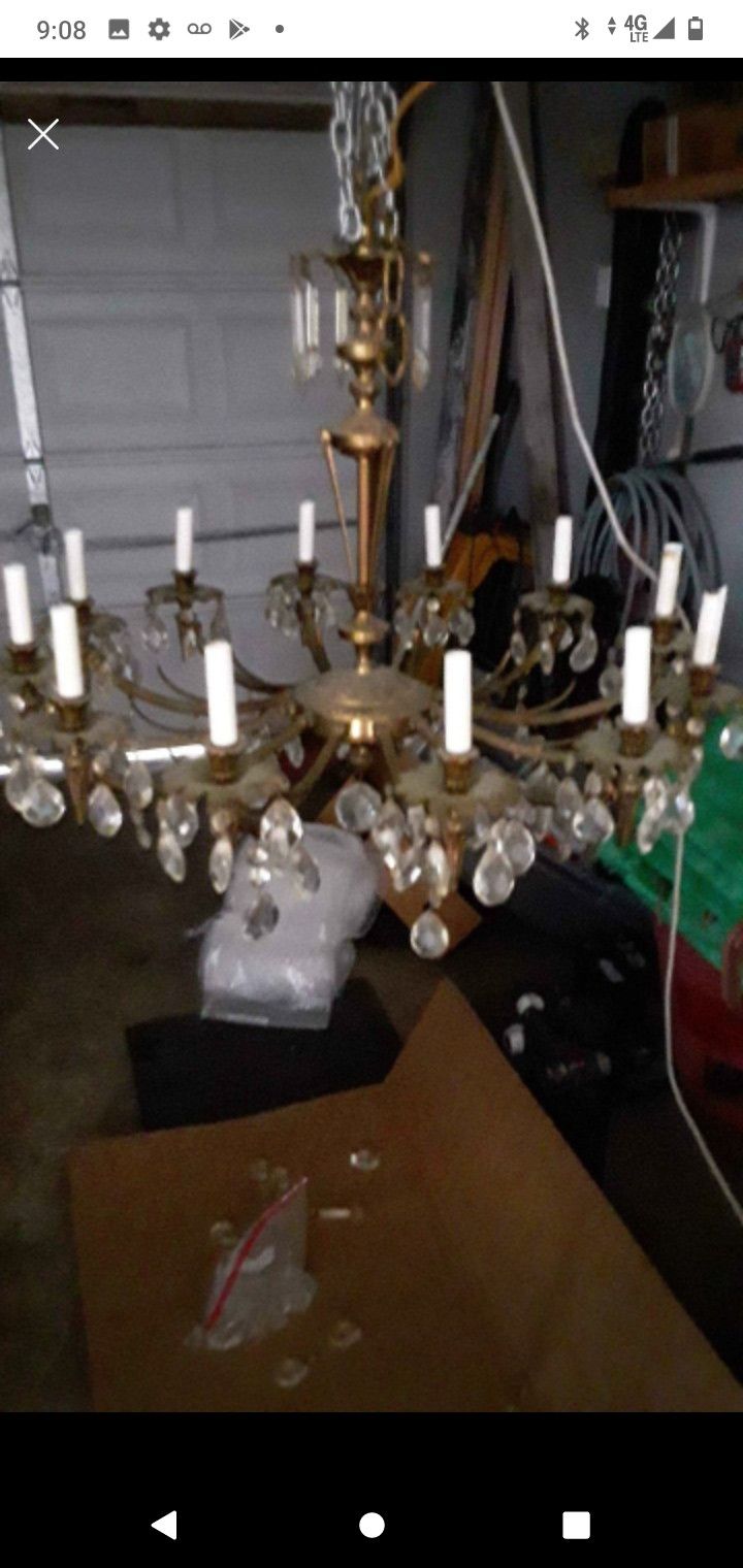 Beautiful Vintage 1940s Chandelier