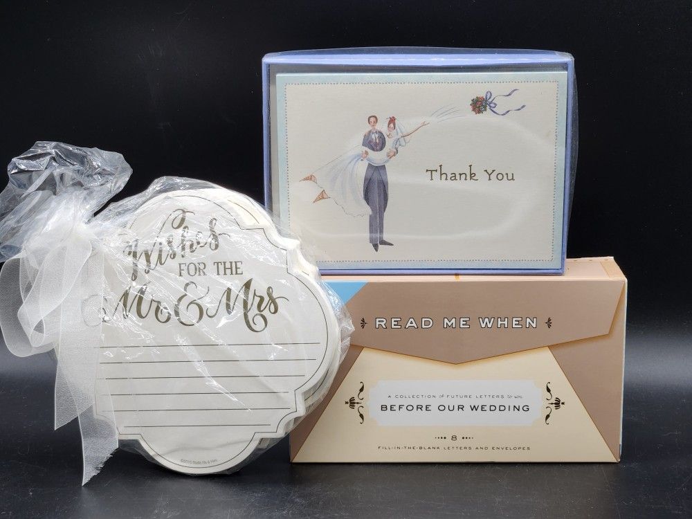 Bundle Wessing Stationary - Thank You Cards, Wish Cards, AND Blank Letter/Envelope Set