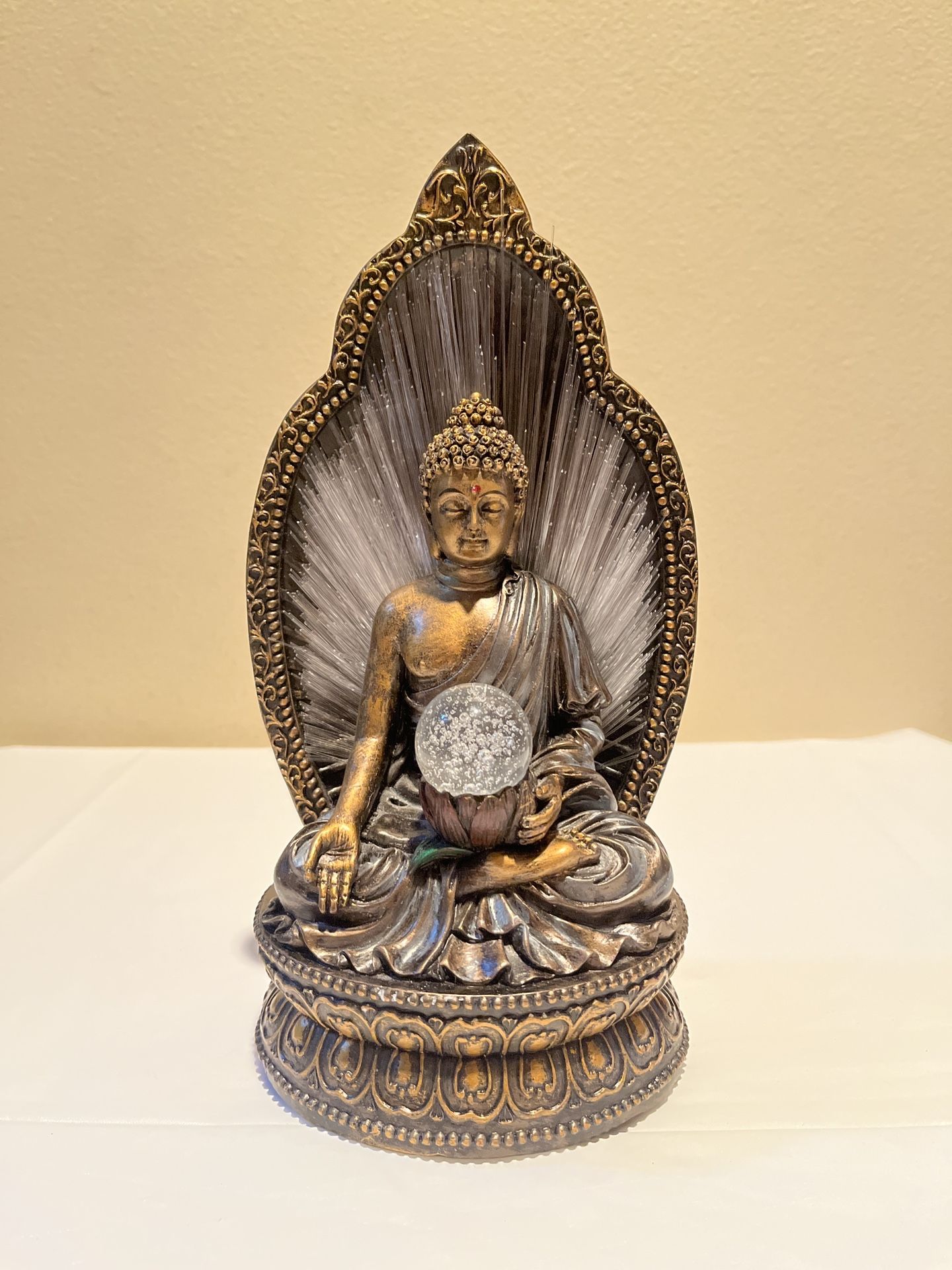 Buddha Fiber Optic Light Statue