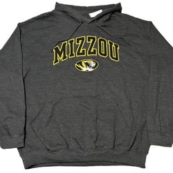 Mizzou Missouri Tigers Hoodie Sweatshirt Mens Large & XL Gray New