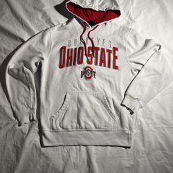 Ohio State Buckeyes White Hoodie Size S  
