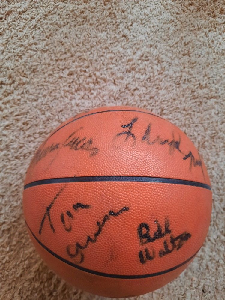 Portland Trailblazers Champion Autograph Team Ball
