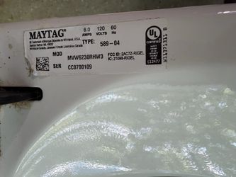 Maytag Top Load Washer full factory warranty until 2028
