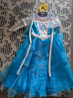 Elsa dress and witch dress with broom and cap for free