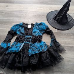Gothic Witch Girl Costume M 8-10 $15