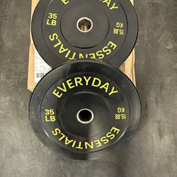 35 lb Olympic Bumper Plate Weight Plate set