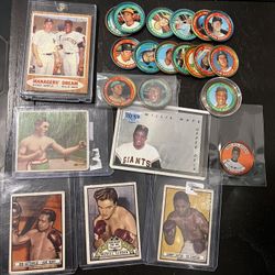 Vintage sports cards, baseball cards, boxing cards selling altogether
