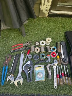 Plumbing Tools Lot – Wrenches, Pliers, Cutters & More