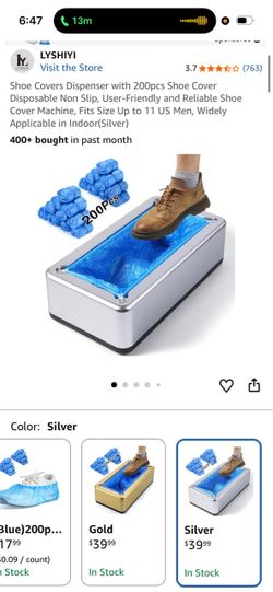 LYSHIYI Shoe Cover Dispenser with 200 Covers