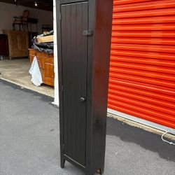 Entryway Storage Cabinet Solid Black