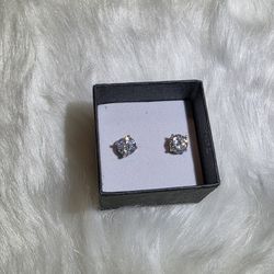 2 Carat Moissanite Silver Screwback Studs | Sparkle + Security