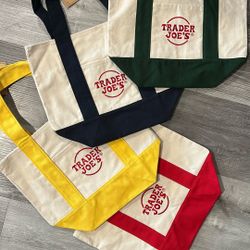 Trade Joe Mini Tote Bag Fall Colors