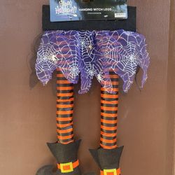 Halloween Hanging Witch Legs.