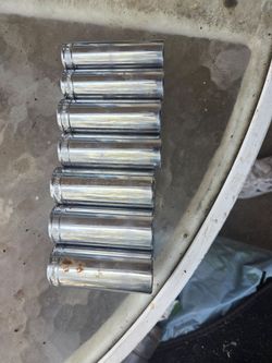 Blackhawk Socket Set Chrome Deep 1/2 Drive