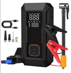 NEW 5000A Portable Car Jump Starter & Air Compressor