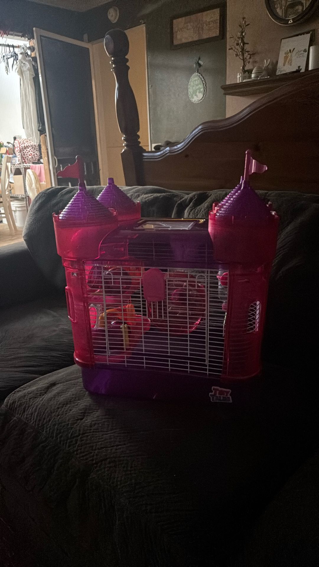 Pink Hamster Cage