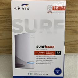 Arris - SURFboard S33 32 X 8 DOCSIS 3.1 Multi- Gig Cable Moden With 2.5 Gbps