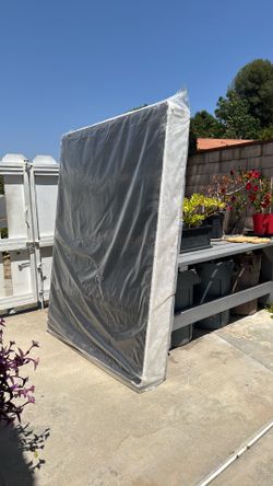 Queen size bed frame and box spring- Mathis Bros
