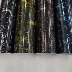 Gloss Marble Laser Holographic Vinyl Car Wrap 10ft X 5ft Roll