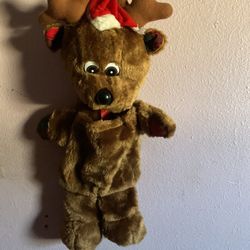 Vintage Reindeer Stocking  Christmas House Of Lloyd 