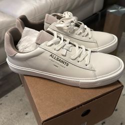 All saints White Leather Sneakers