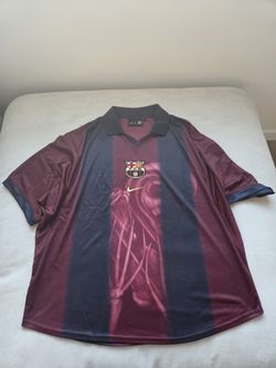 Travis Scott x Nike x FC Barcelona Retro 2000/01 Home Skeleton Jersey