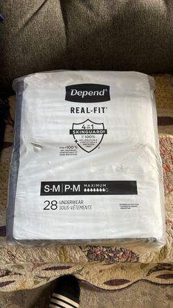 Depend Real-Fit Incontinence Pants Maximum Absorbency S-M 28 Count