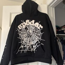 Sp5der OG Web Hoodie Black