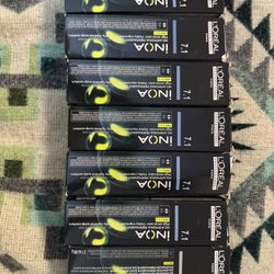 L’oreal Inoa No ammonia permanent color 7.1 and 7.0