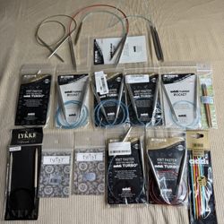 HUGE Lot of Addi TURBO Rocket Lykke ChiaoGoo Knitting Needles Set New