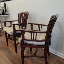 Teak Wood Orleans Armchairs