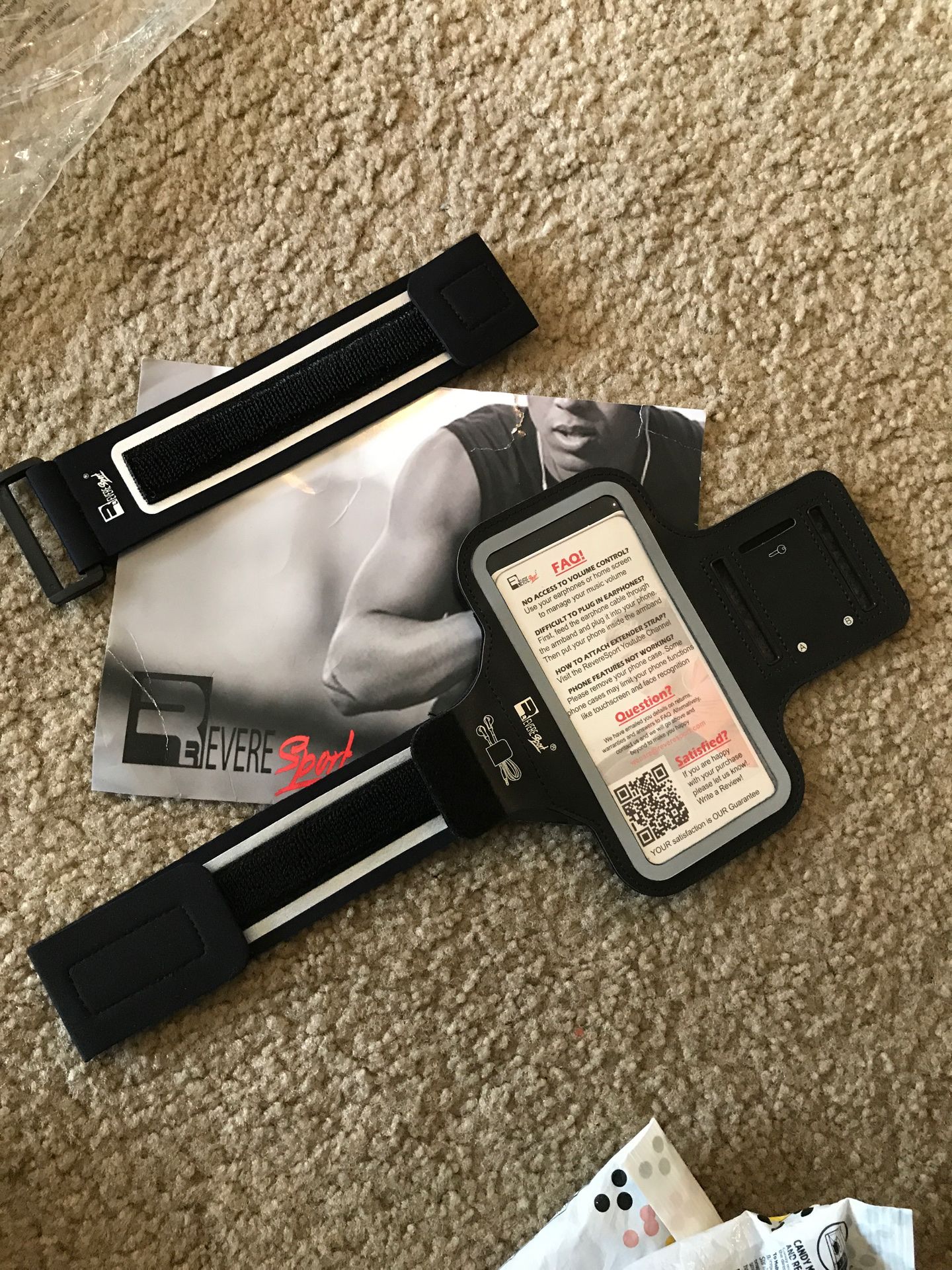 Cell phone exercise case