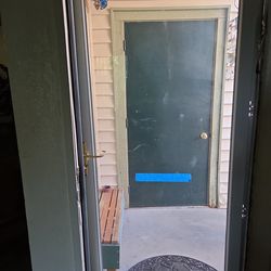 Glass Door $50 - Exterior White Trim