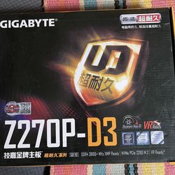 Gigabyte GA Z270P D3 LGA1151 Z270 ATX DDR4 Gaming Motherboard Open Box