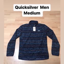 Quiksilver Mens Fleece Pullover Size Medium 