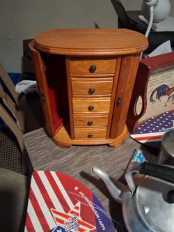 Vintage brand new armoire jewelry box