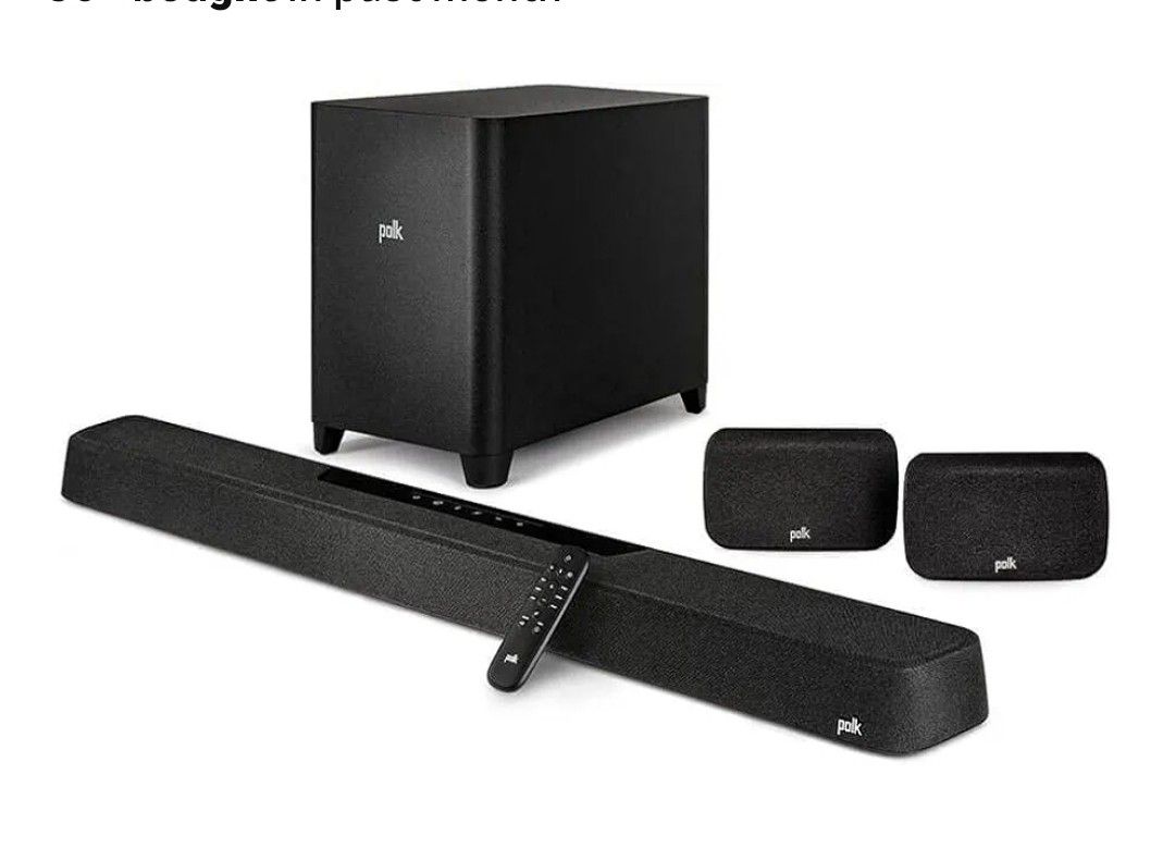 Polk Audio Magnifi Max Ax Sr 7.1.2 Channel Sounds Bar With Wireless Subwoofer