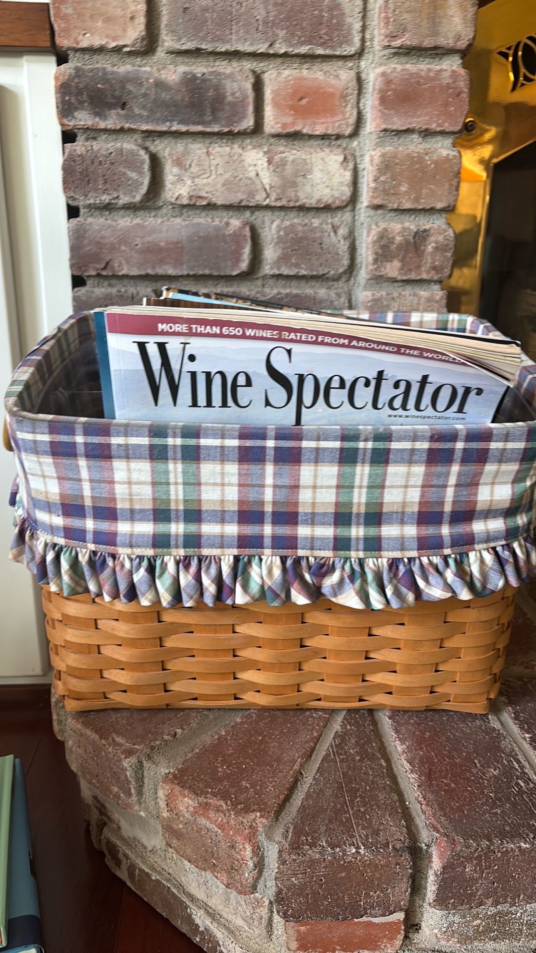 Longaberger Vintage Magazine Basket