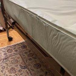 Semi Electric Hospital Bad With Regular Mattress