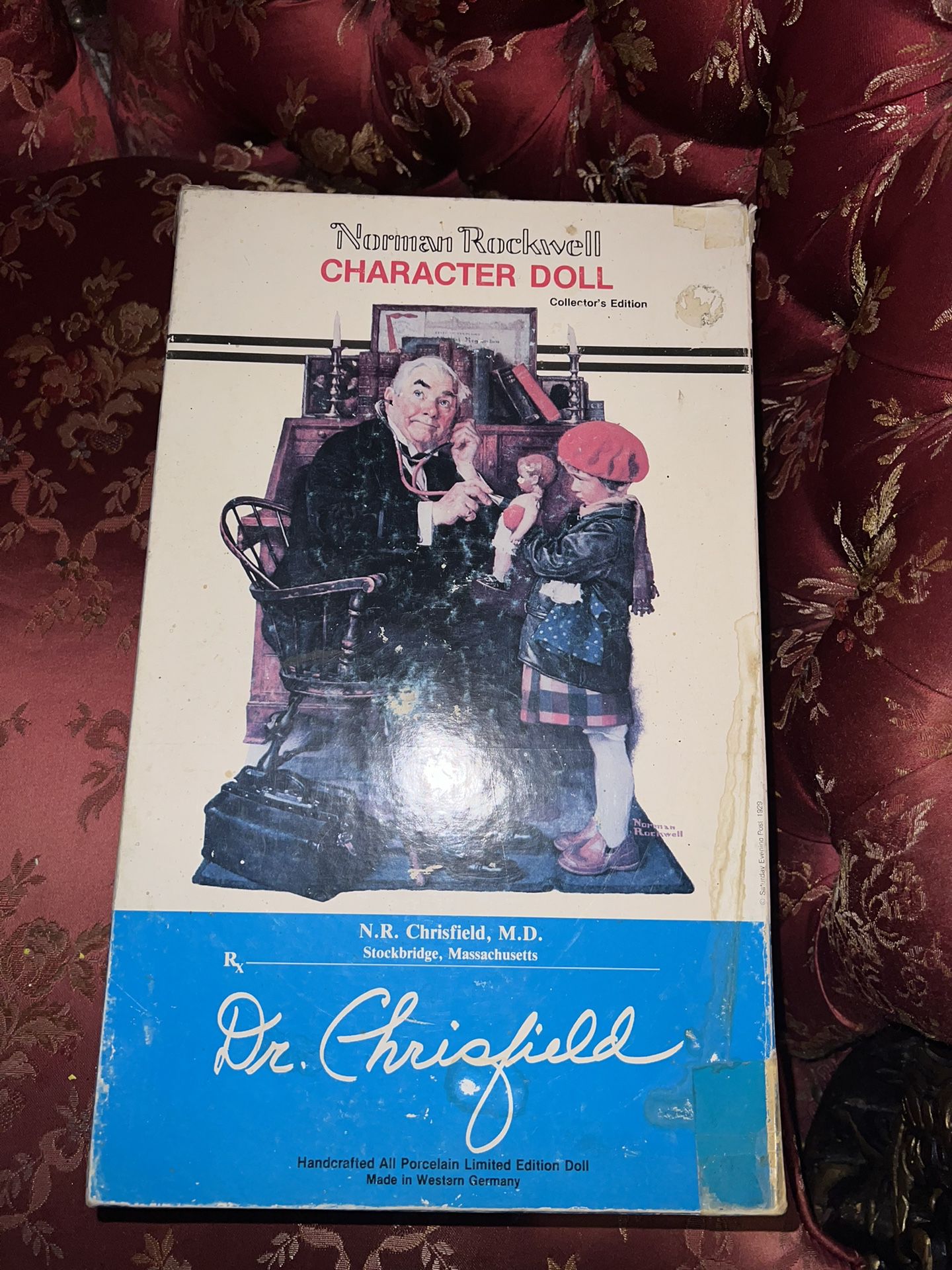 Vintage Antique Norman Rockwell Doll Dr chrisfield 