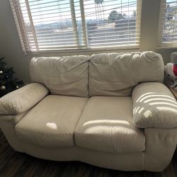 Beige Sofa & Loveseat Set
