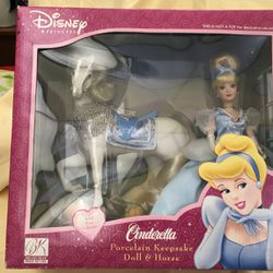Brass Key BK Disney Princess Porcelain Cinderella And Horse $50