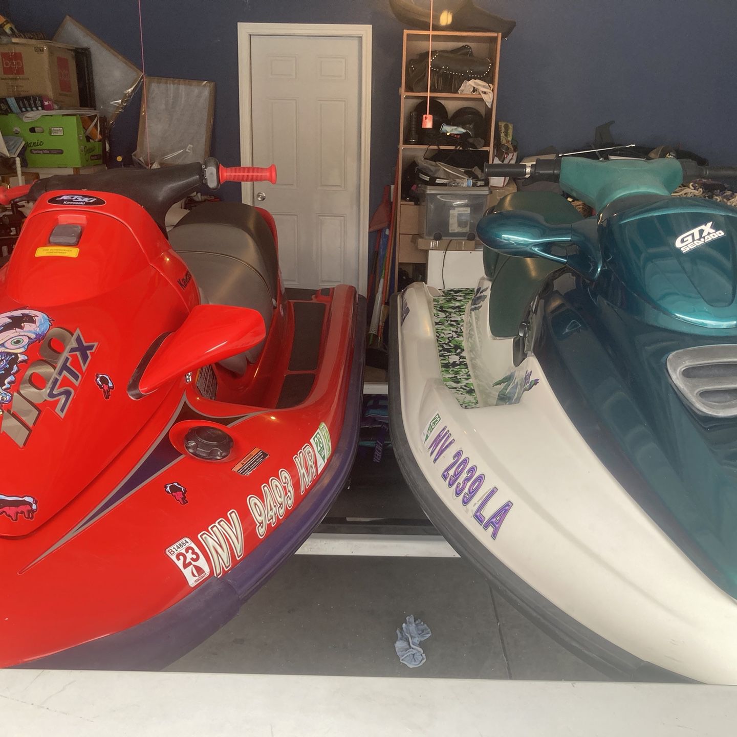 Two Jet skis With Trailer 