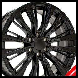 Brand New 22" C93 6x139.7 Black Wheels