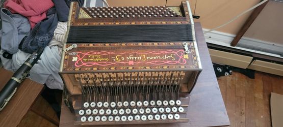 Soprano Luigi E Figli antique Italian diatonic button accordion