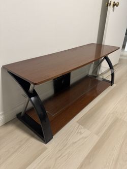 Modern Wood & Glass TV Stand