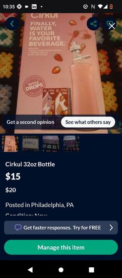 Ciku 32 Oz Bottle With Flavor Packets