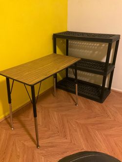Table shelf organizer storage