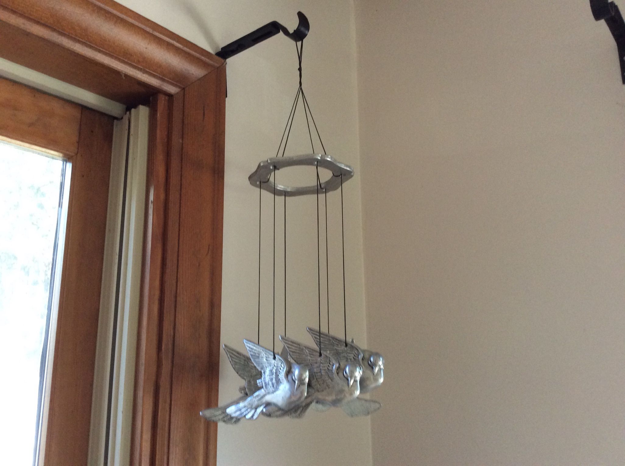 Pewter Bird Wind Chime New
