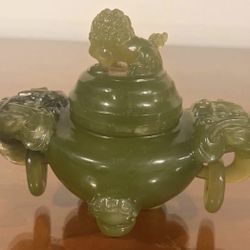 VINTAGE HARD STONE CHINESE SHISHI CENSER